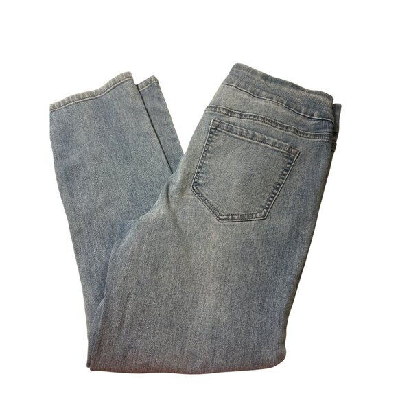 Westbound Blue Pull On Capri Jeans Slimming Panel Stretch Denim Size 6 NWOT - Picture 3 of 4